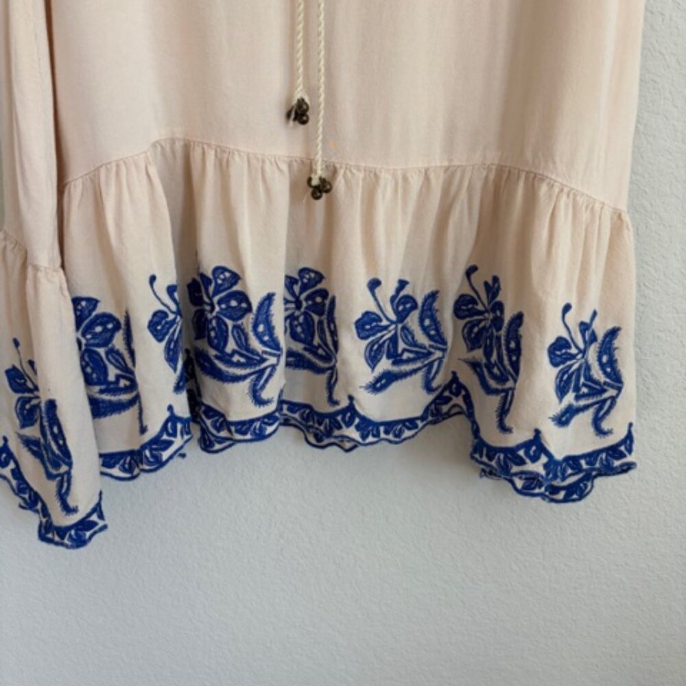 Soieblu Womens Beach Cover-up Embroidered Crochet Lace Size Medium Boho Beach - Picture 6 of 9